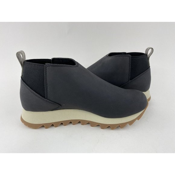 Merrell Alpine Chelsea Woman's Boots Black White Boot Slip On Faux Leather - Picture 11 of 12